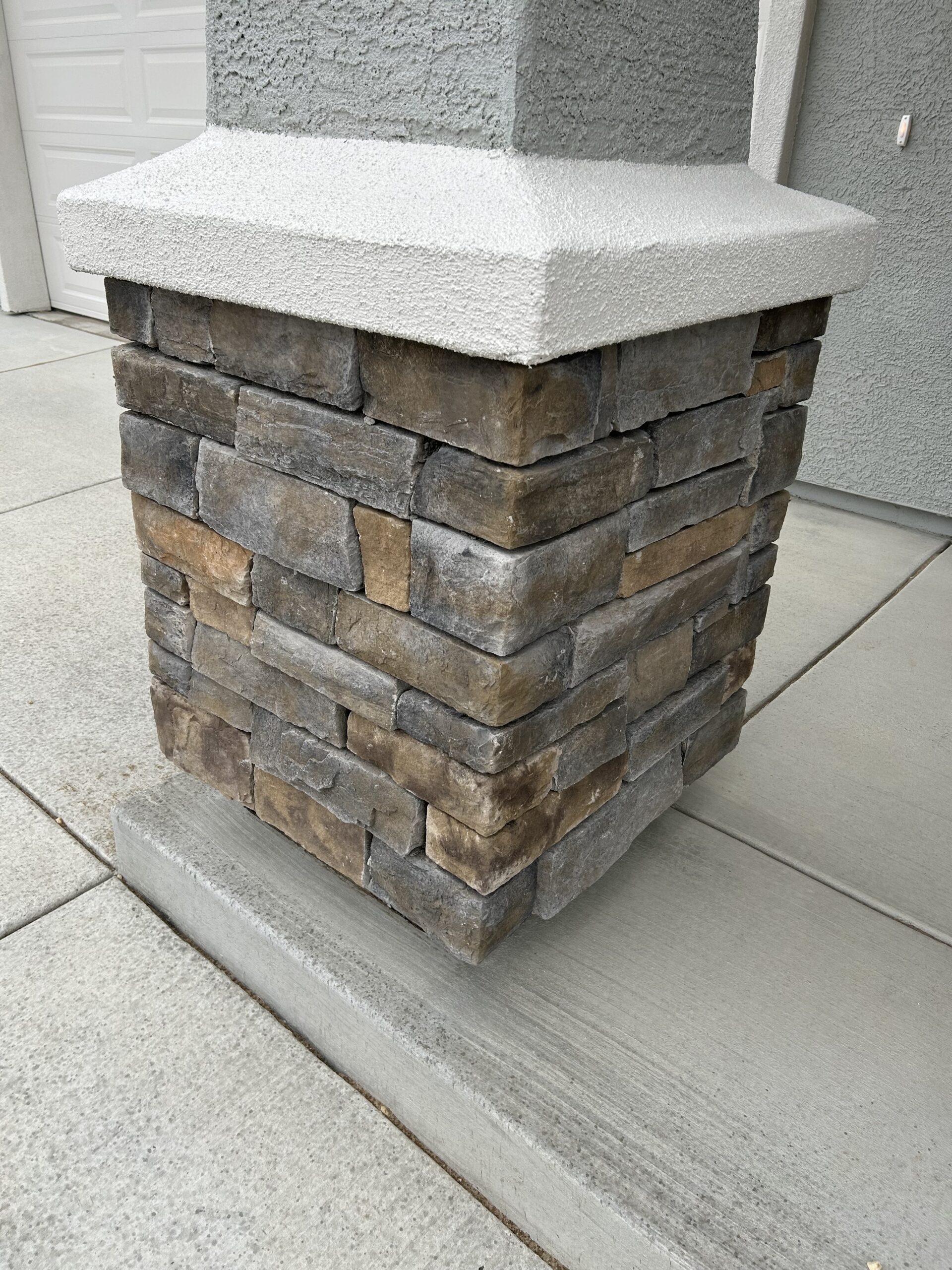 stone veneer column