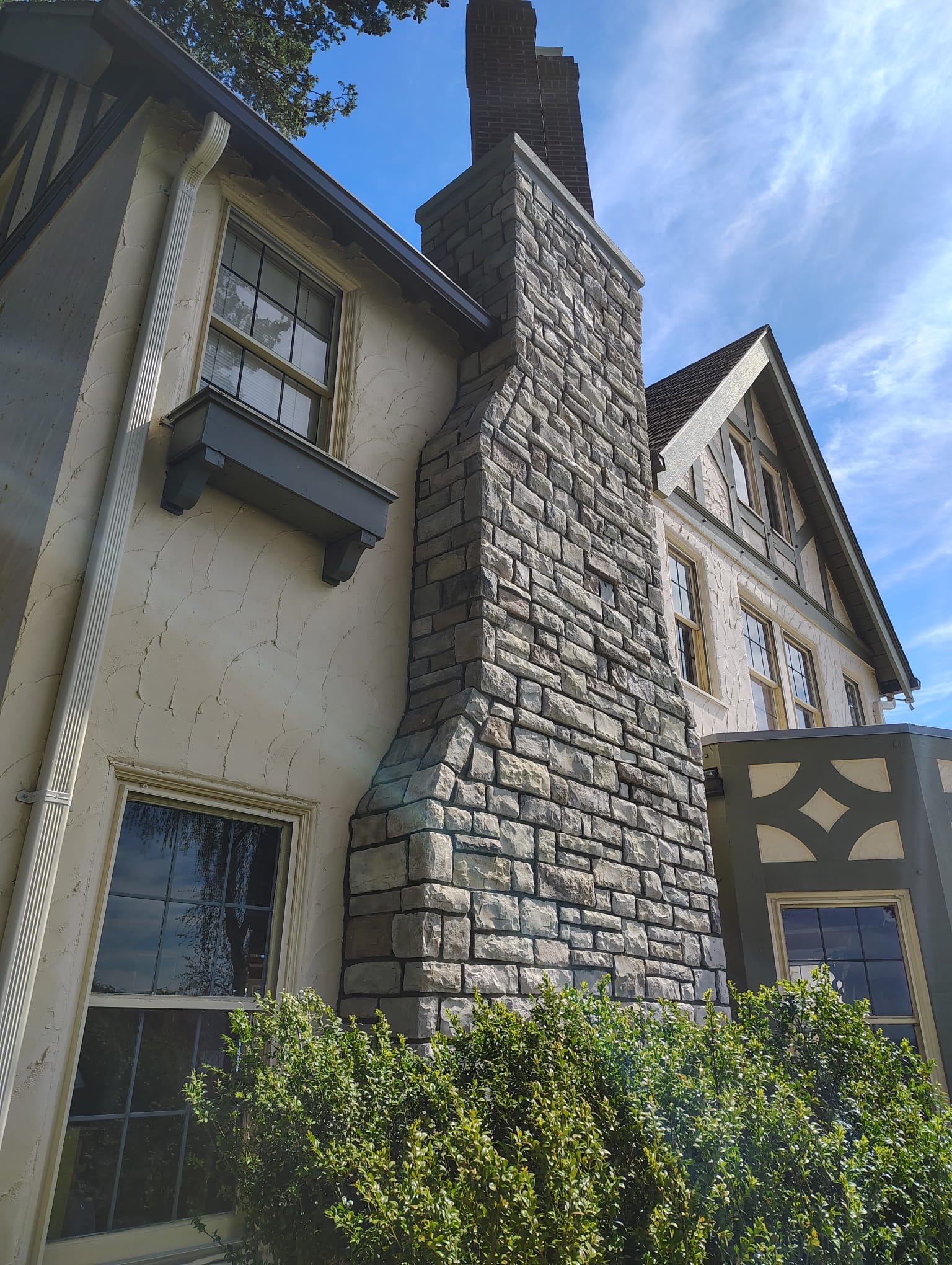 swisher exterior chimney build